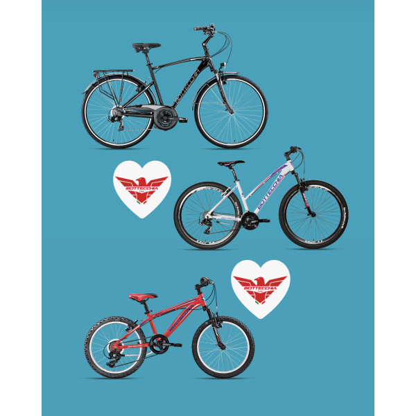 PROMO SU 3 BICI BOTTECCHIA | 2 ADULTI + 1 JUNIOR